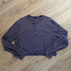 Lululemon Henley - Altered to Cropped